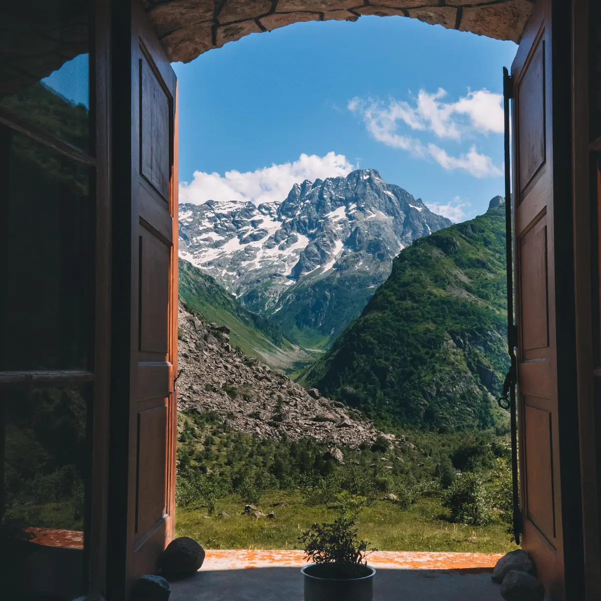 Vue depuis la chambre du Gioberney