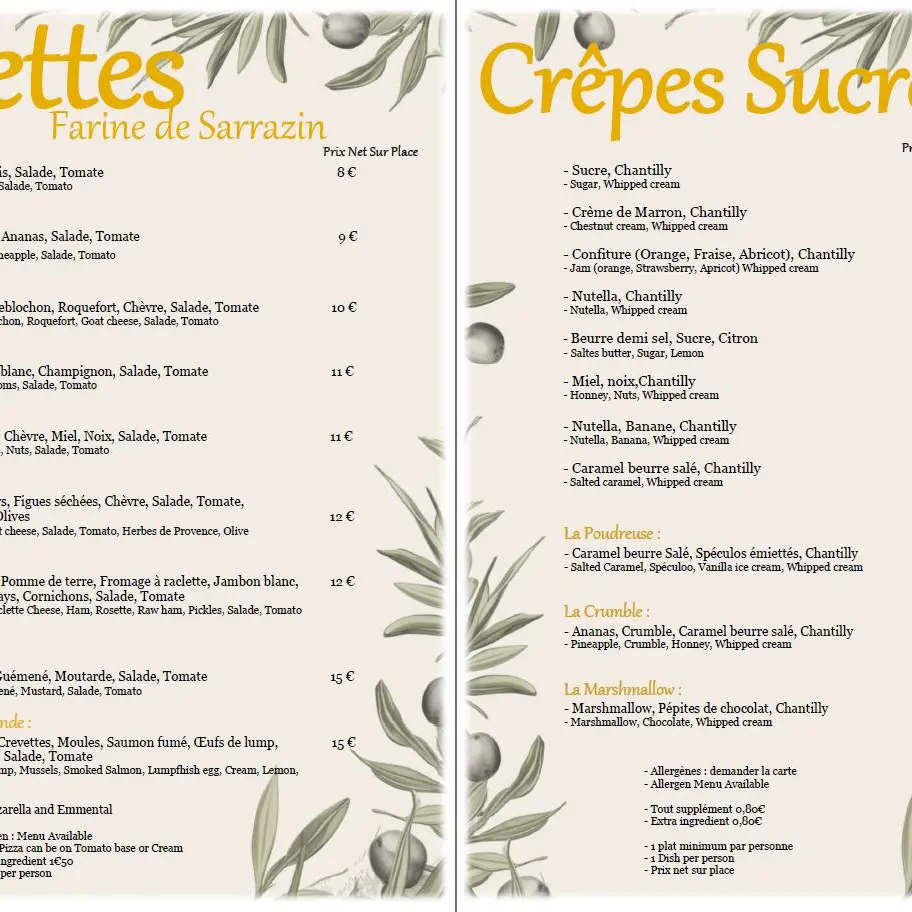 Pizzeria Créperie La Pâte d'Anaïs