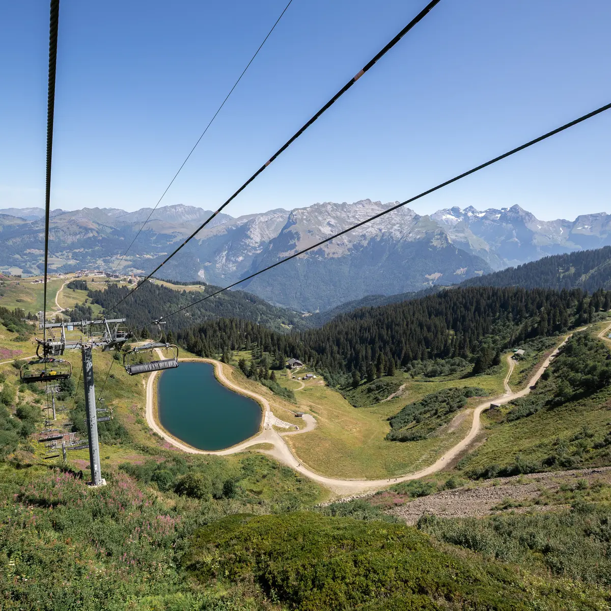 Les lacs vus du télésiège