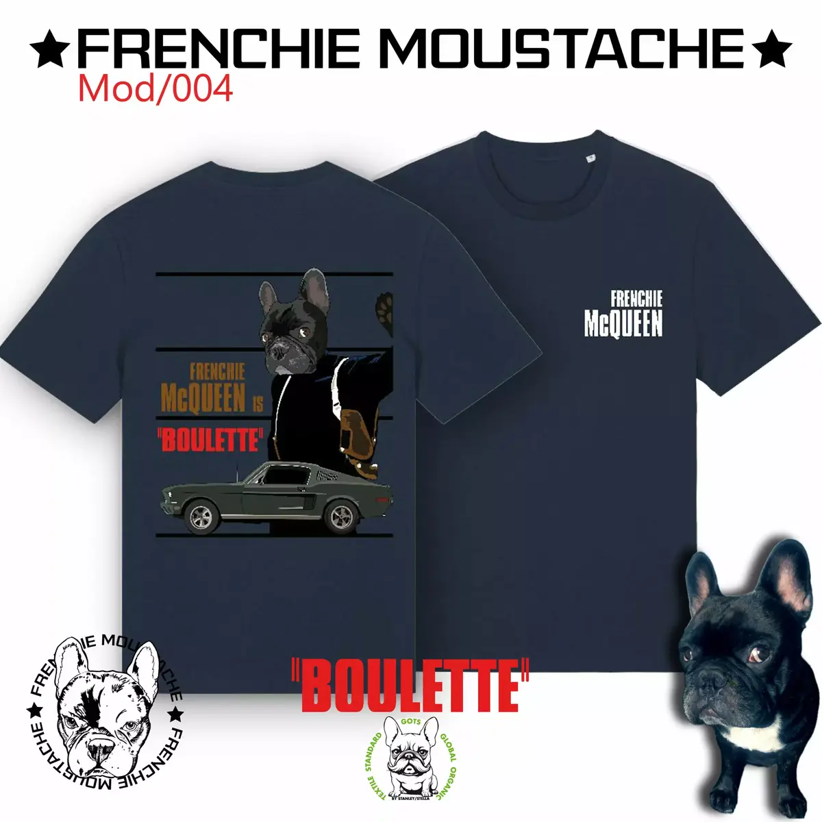 Tshirt Bouledogue Français