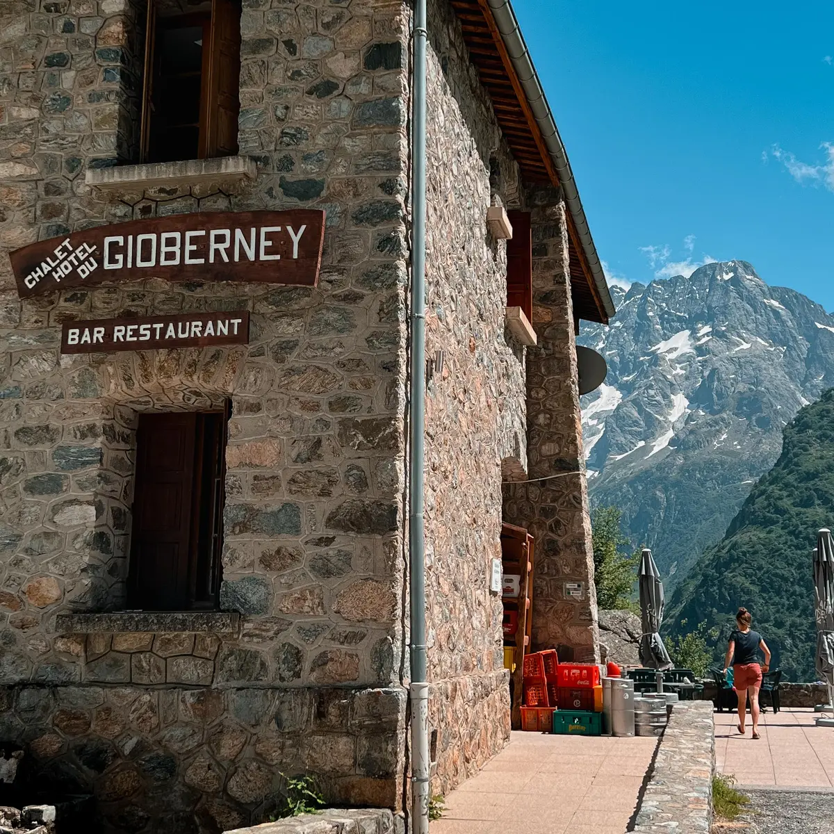 Entrée refuge du Gioberney