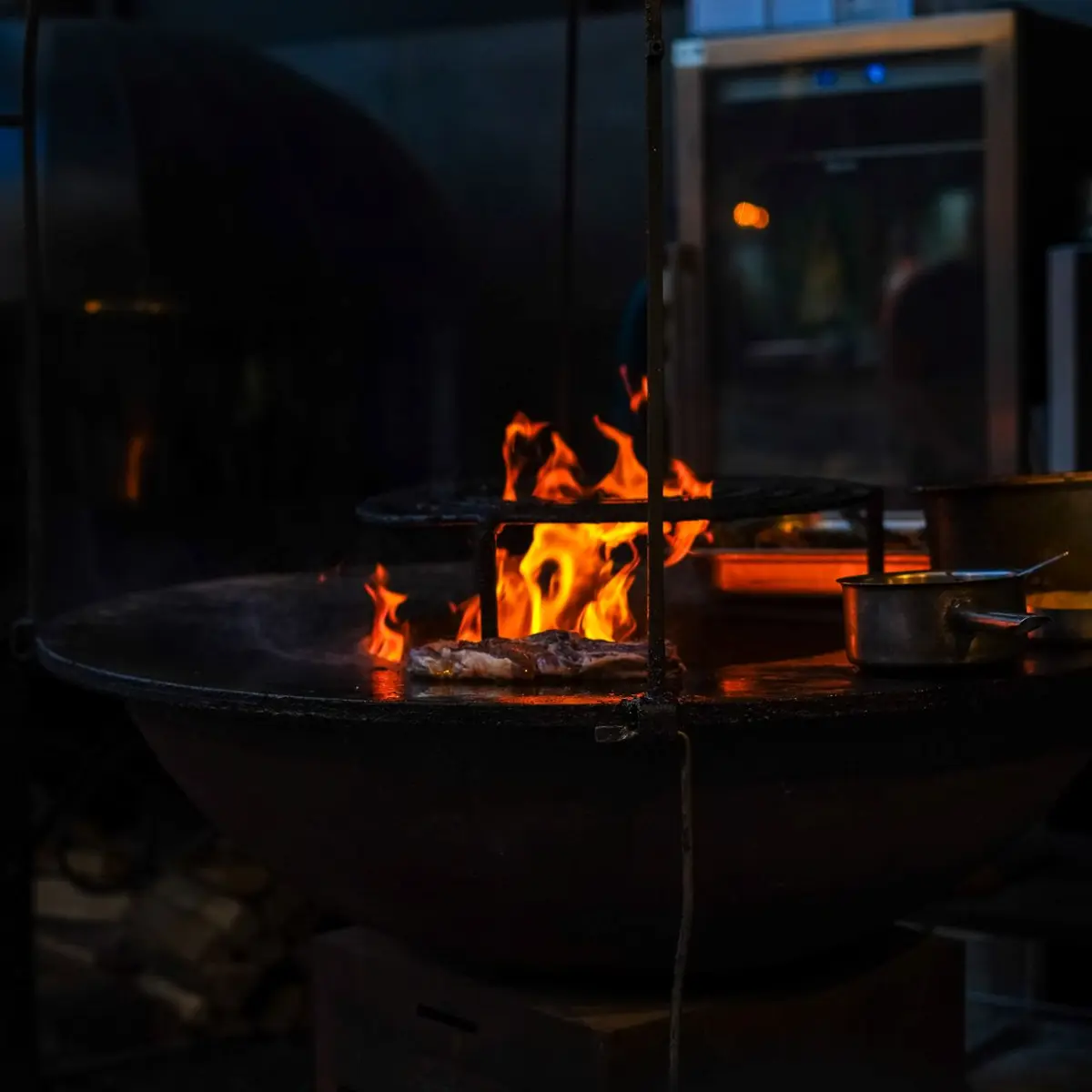 viande au feu de bois