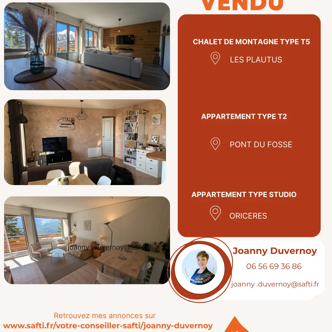 SAFTI Immobilier - Joanny Duvernoy Conseillère Indépendante en Immobilier_Orcières