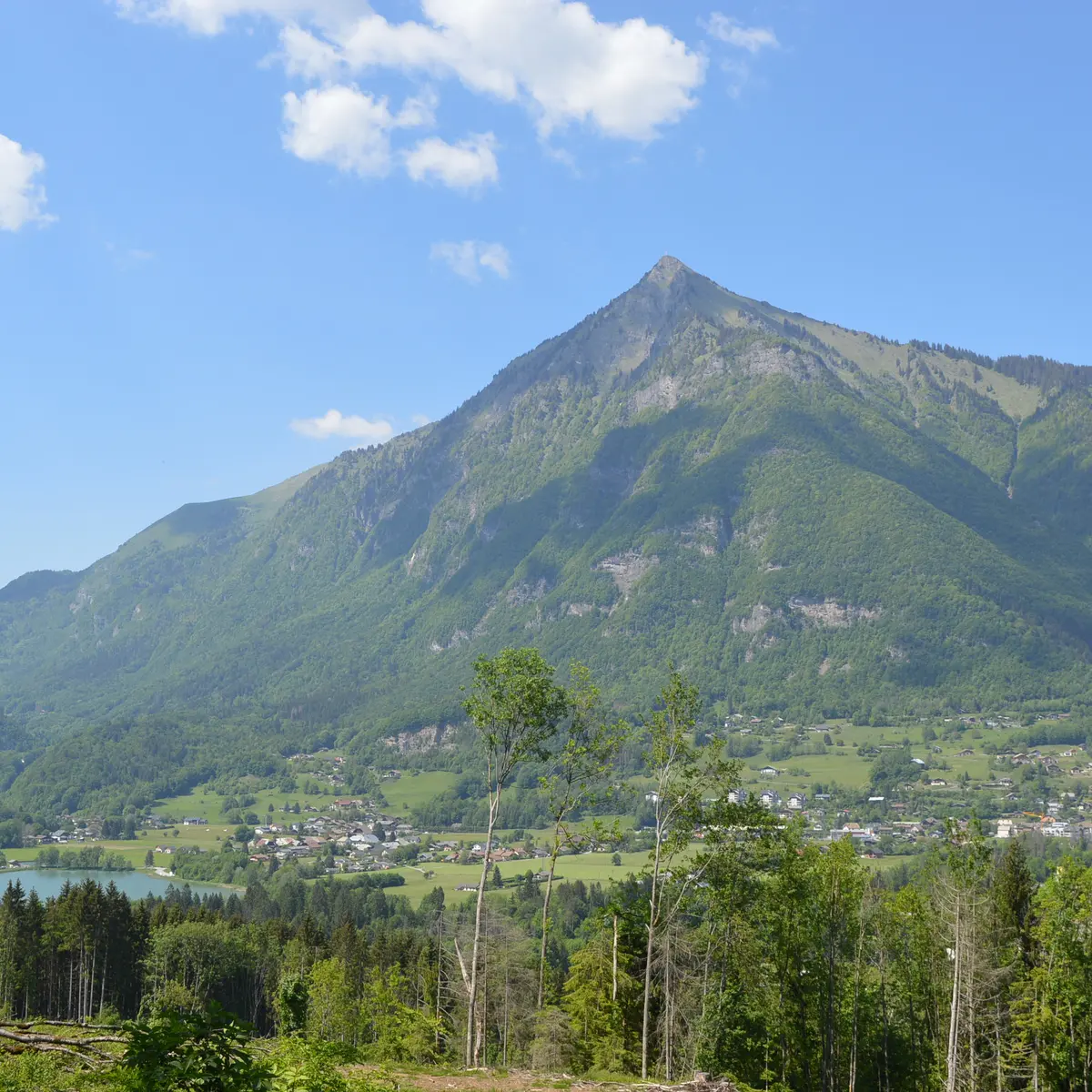 Vue sur la vallée depuis le chemin des Guers