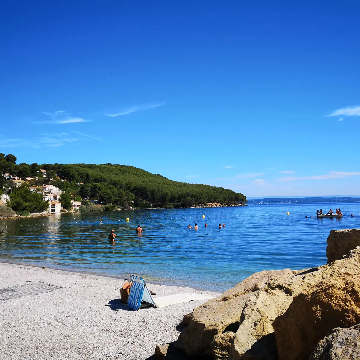 Plage du ranquet sur l'étang de Berre