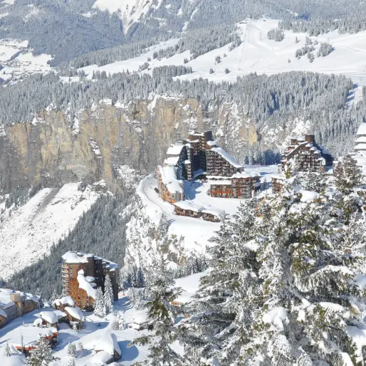 Avoriaz depuis la crête de Saix du tour