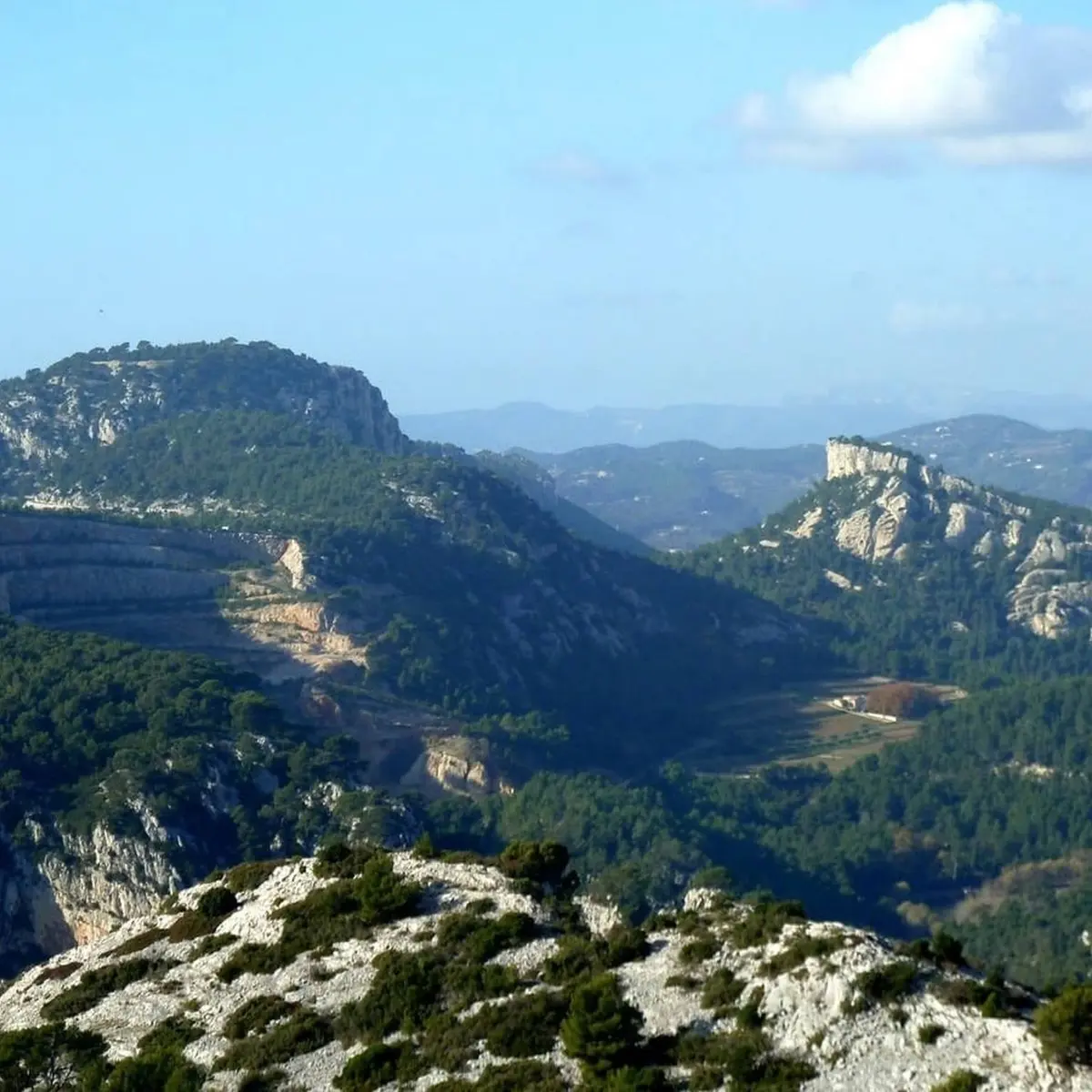 Panorama du massif du Gros Cerveau