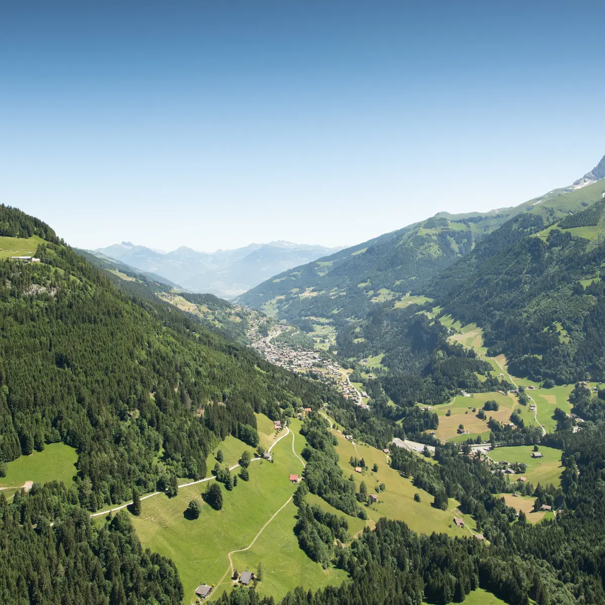Vue sur Champéry