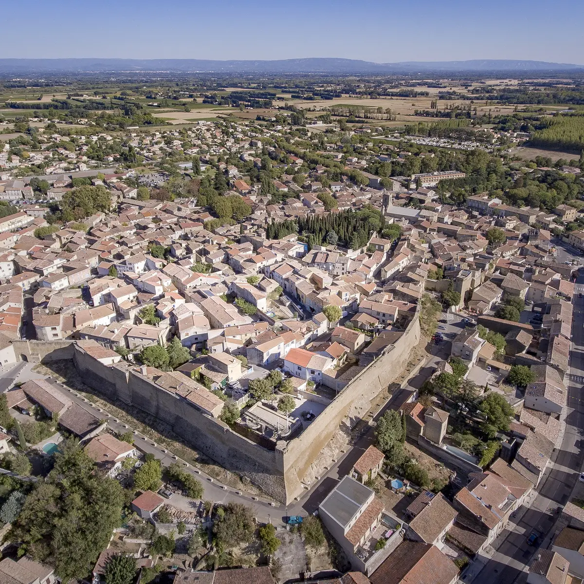 Vue aérienne Courthézon