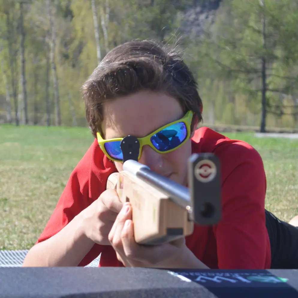 Biathlon laser 05 à Champoléon, vallée du Champsaur