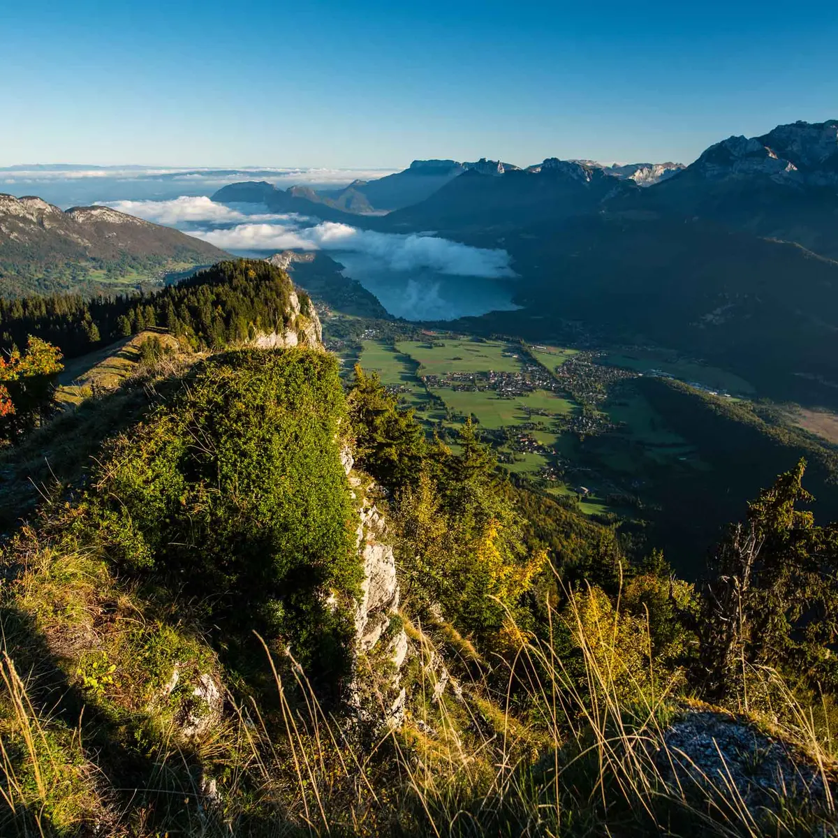 Vue magnifique depuis la montagne du Charbon