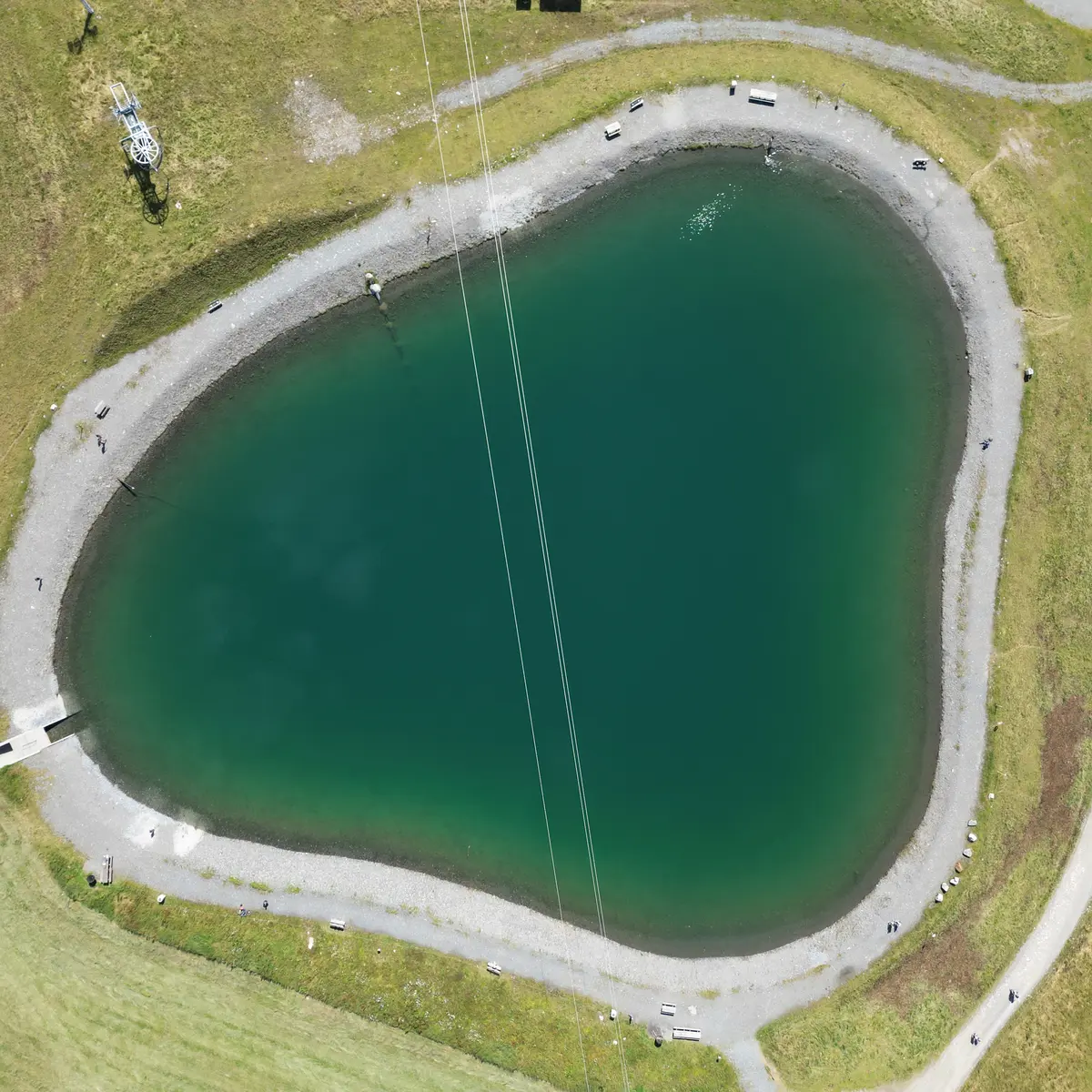 Plan d'eau de la Lézette aux Saisies