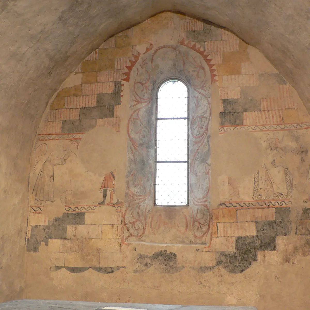 Peinture murale de la Chapelle de Concise