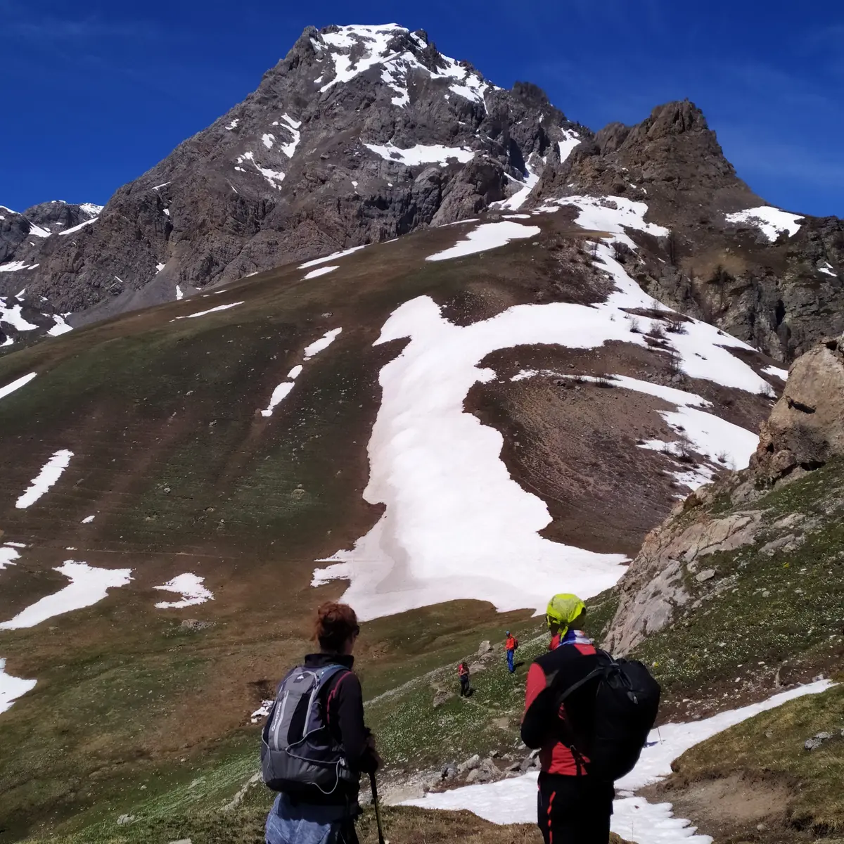 Vue sur la Condamine depuis le Col de la Trancoulette
