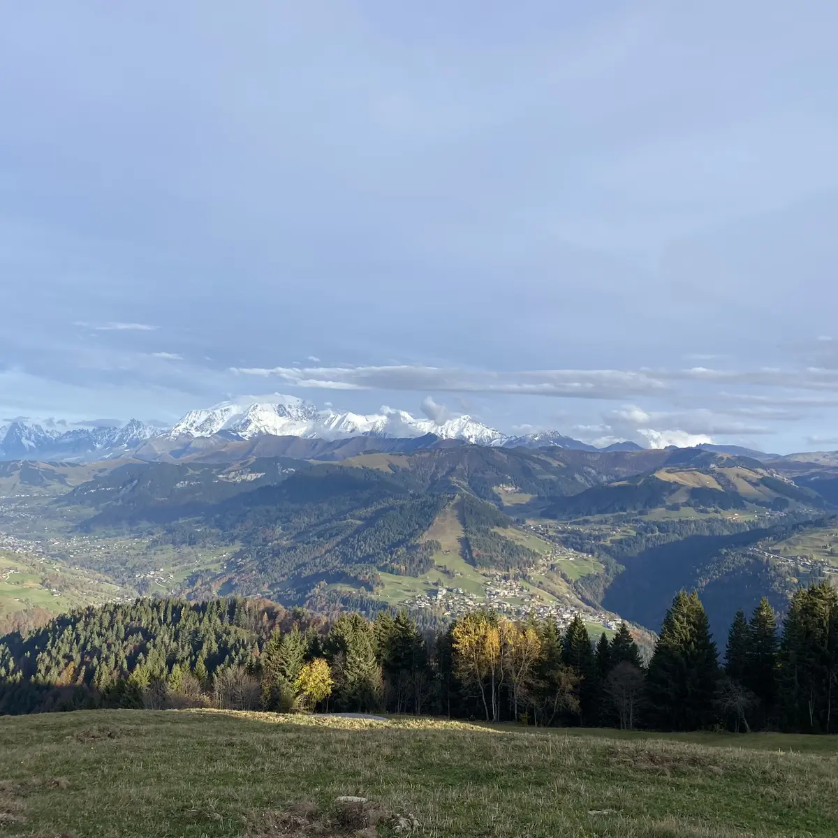 Vue sur le Mont-Blanc