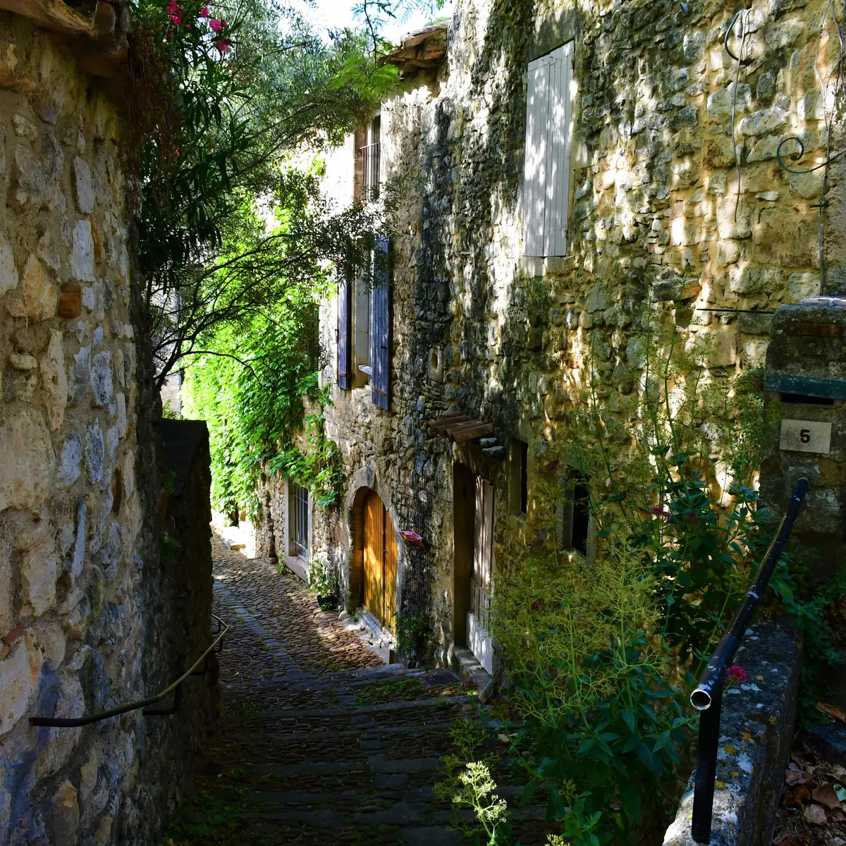 la Roque sur Cèze - ruelle ombragée