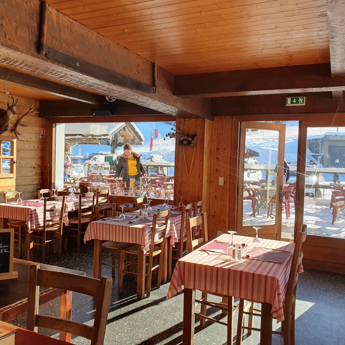 Salle intérieure Restaurant Les Rosières