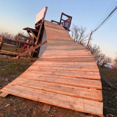 détail rampe  Lauzerte Gravity Park