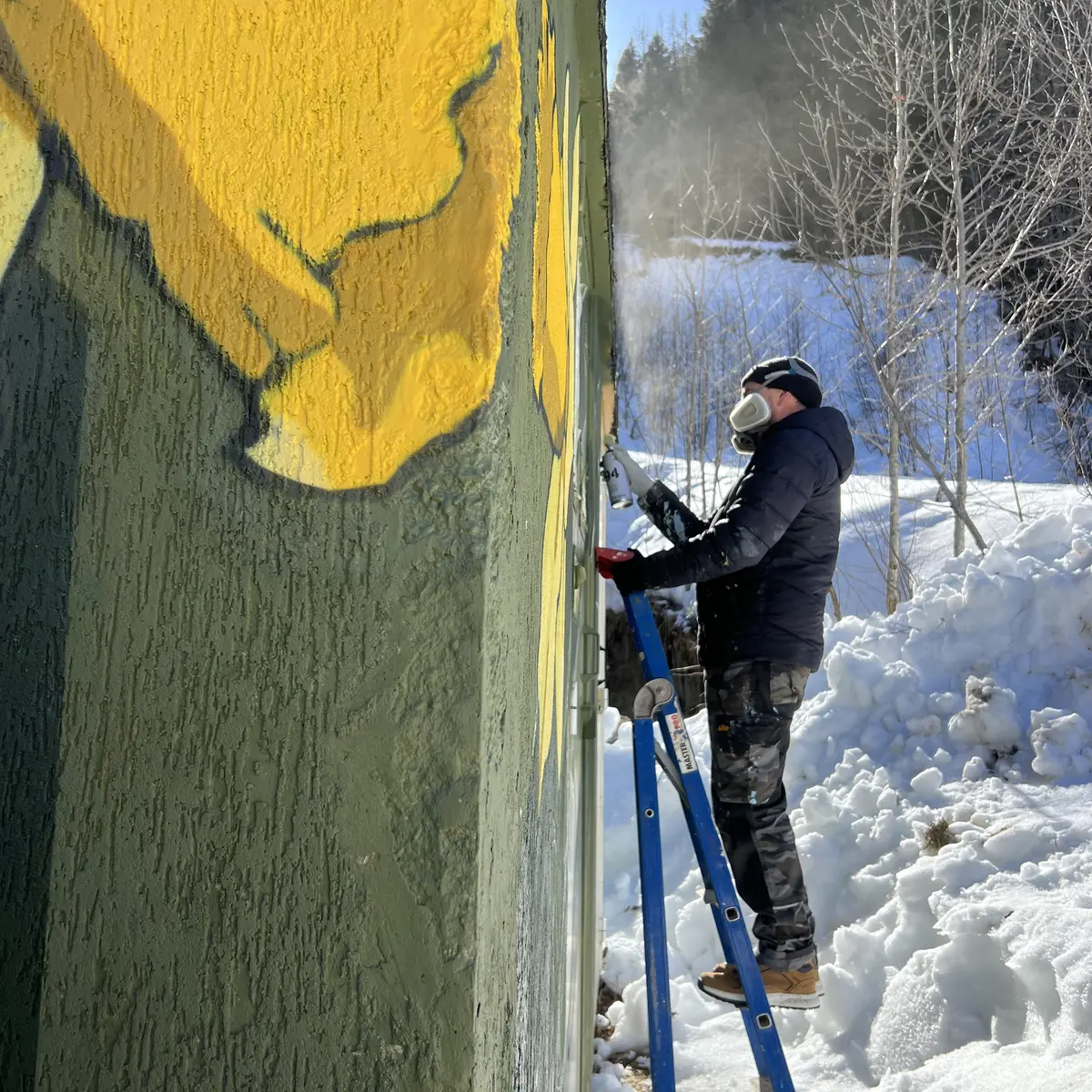 Fresque L’envol par SowanOne_La Giettaz