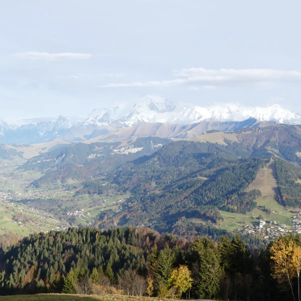 Vue sur le Mont-Blanc