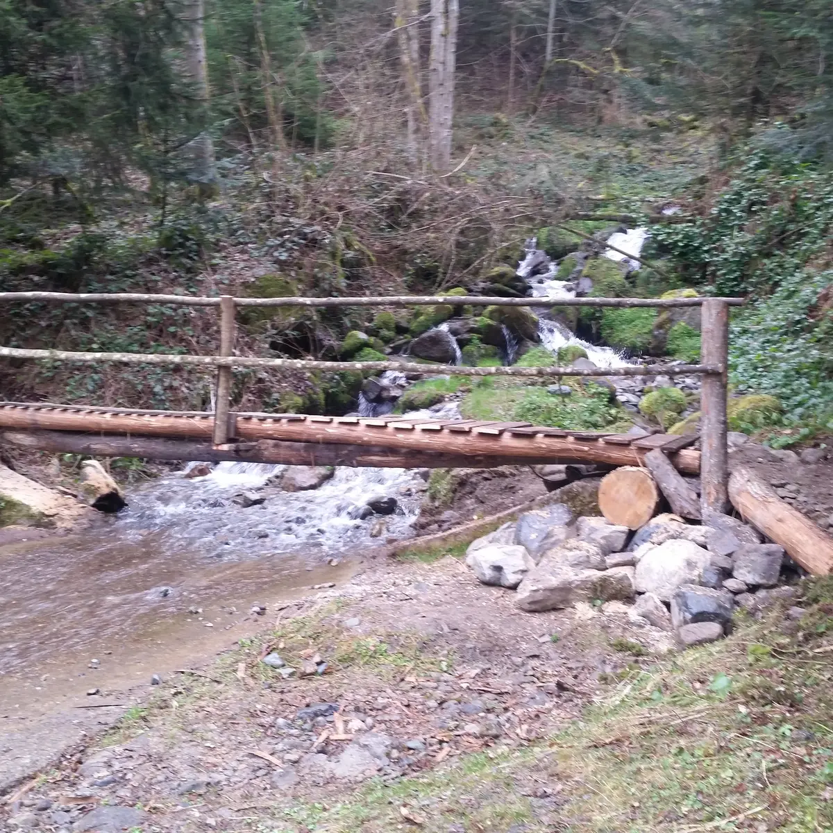 Passerelle sur le Vernon
