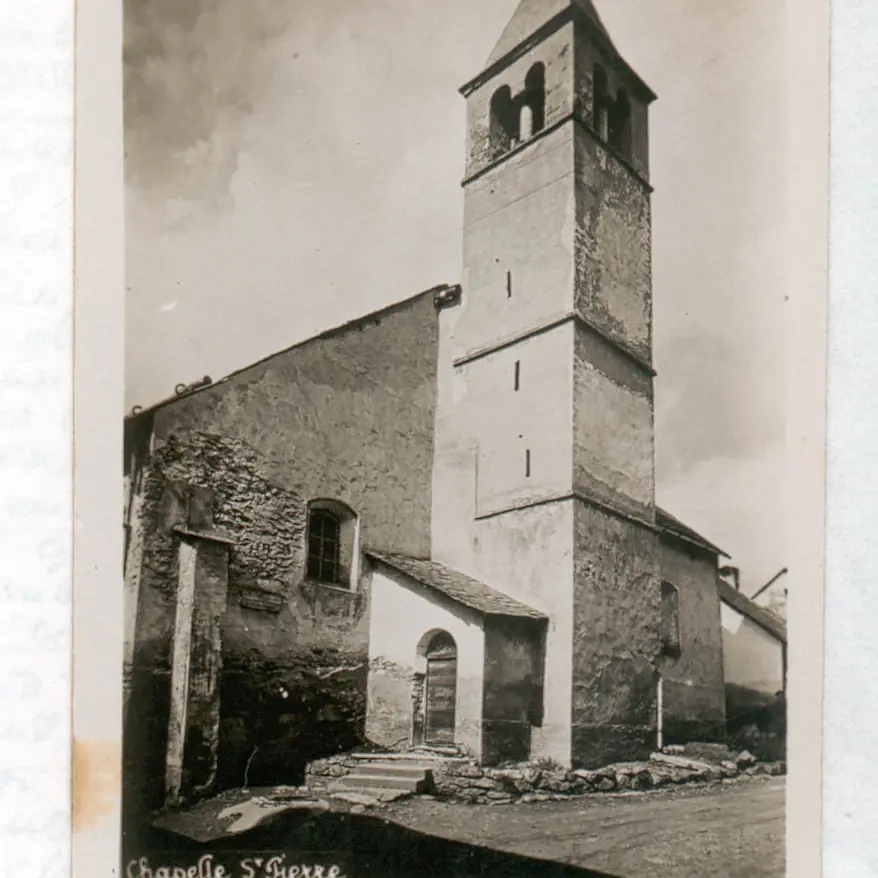 Photo ancienne de la chapelle saint Pierre