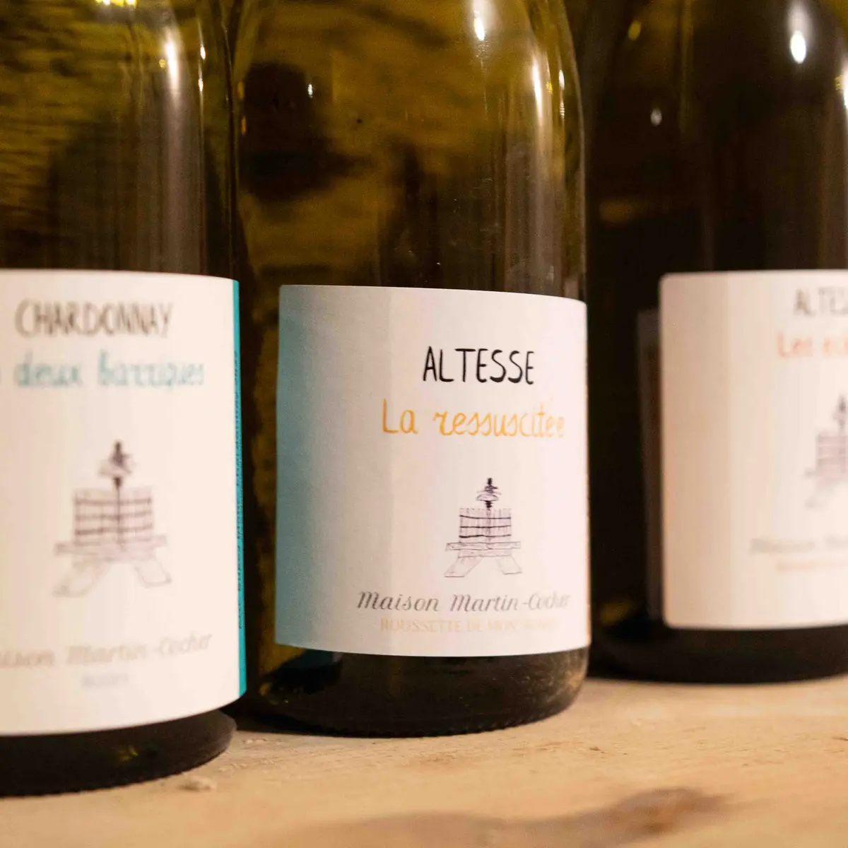 Bouteilles de la production.