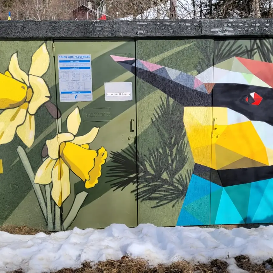 Fresque L’envol par SowanOne_La Giettaz
