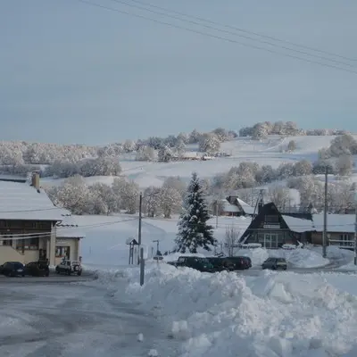 Vue sur la station - Gîte Au pied de l'Oreille