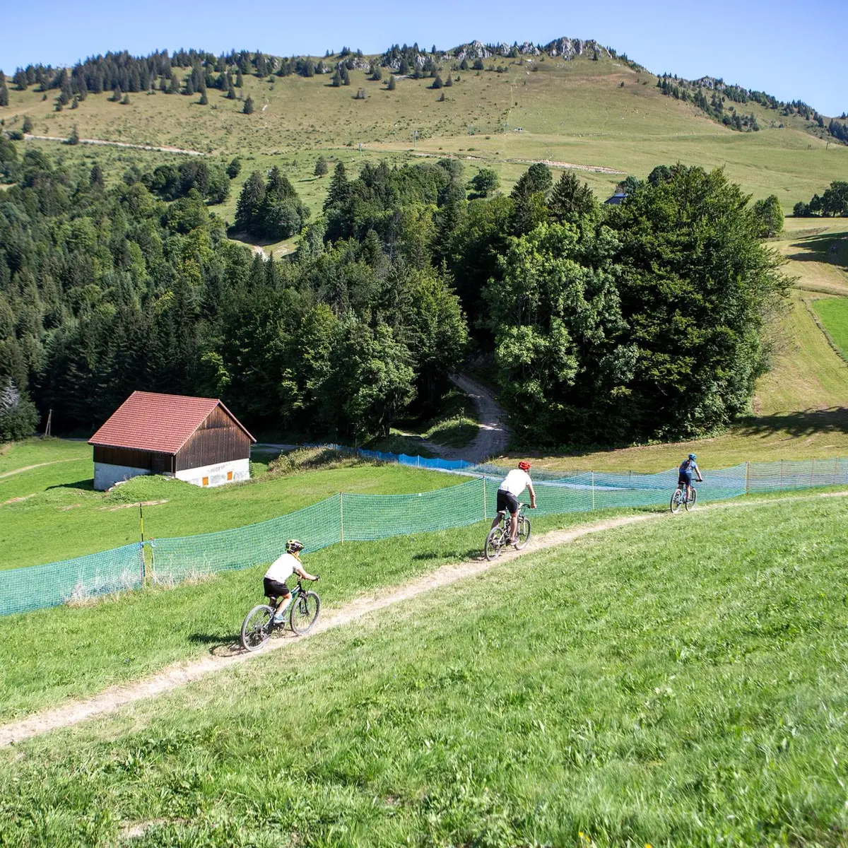 Départ du parcours en haut du télésiège