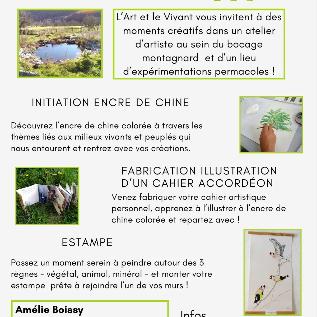 Atelier de création d'estampe