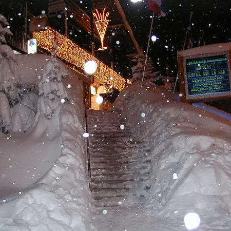 Maison des Saisies sous la neige