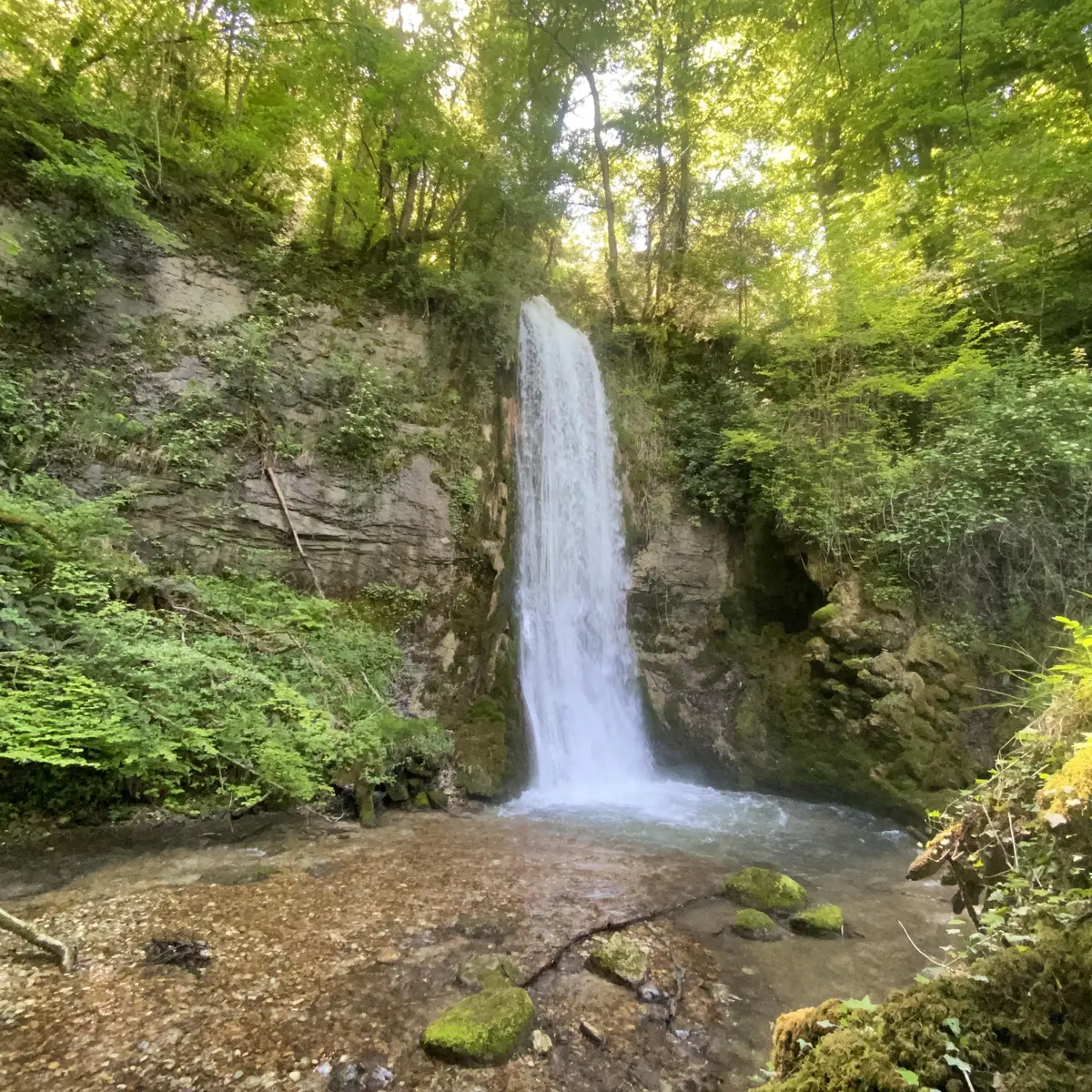 Au cœur du hameau d'Eilloux, cette cascade pittoresque se dévoile au pied de la montagne, offrant un cadre enchanteur surplombant le Rhône. La boucle de la cascade permet aux visiteurs de découvrir le charme du vignoble environnant. Les saisons d'automne et d'hiver ajoutent une touche romantique à cette chute d'eau, la rendant particulièrement attrayante.  Accès & Services  Accès libre toute l'année Visites individuelles et de groupes Vigilance recommandée par temps de pluie ou de verglas