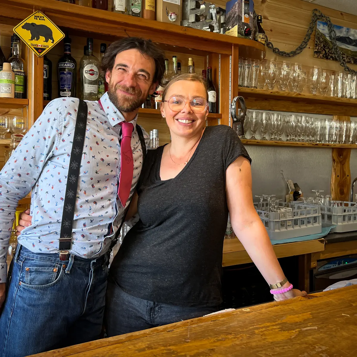 Amande et Jeff : gérants du refuge du Gioberney