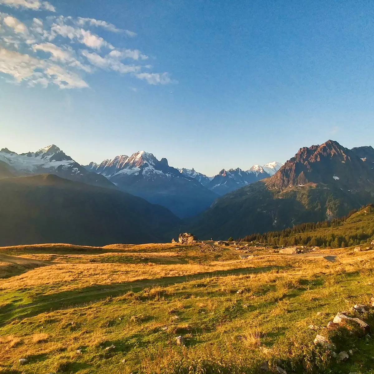 Panorama au coucher de soleil