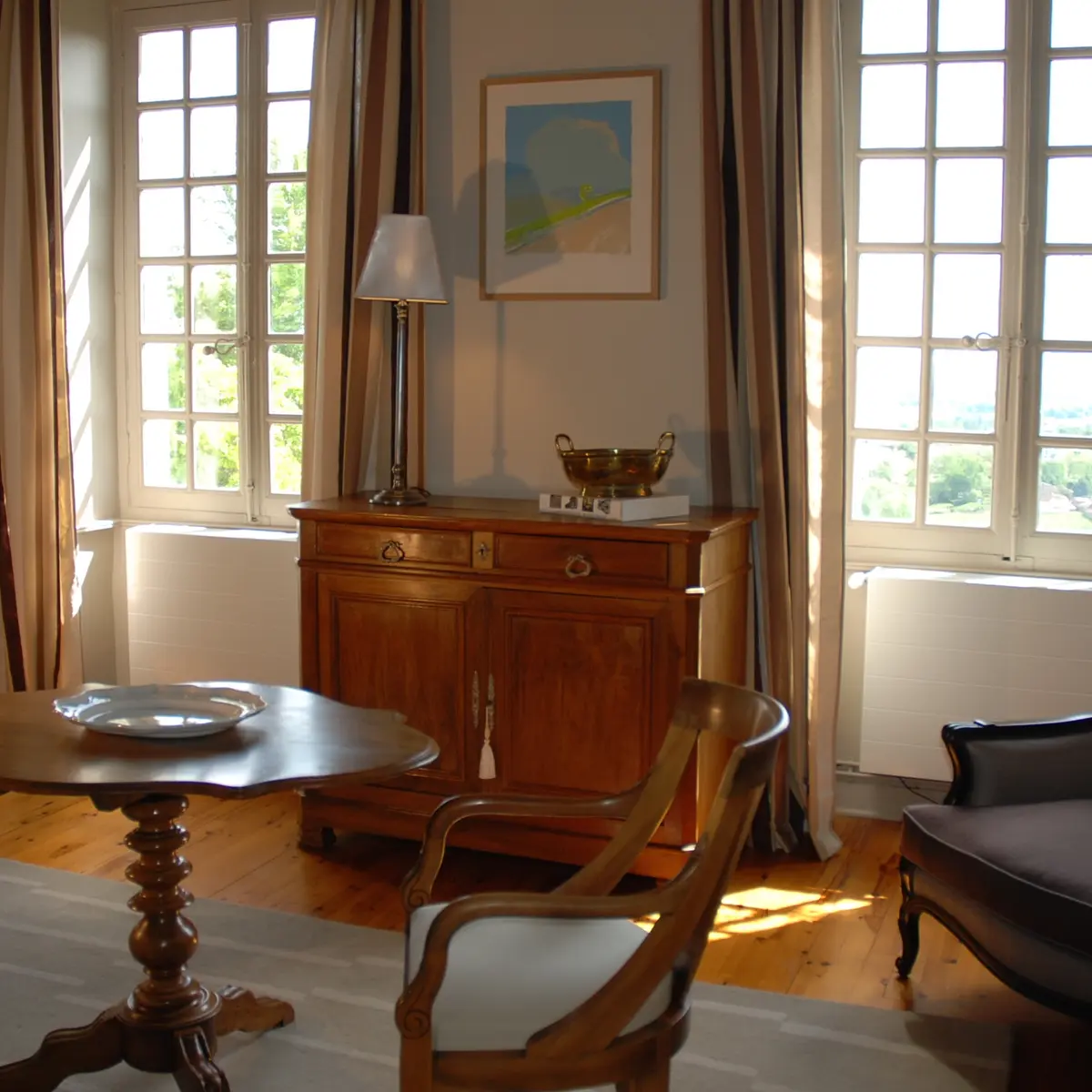 Chambre alcôve fenêtres