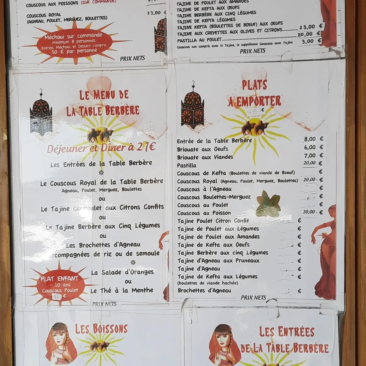 Le menu