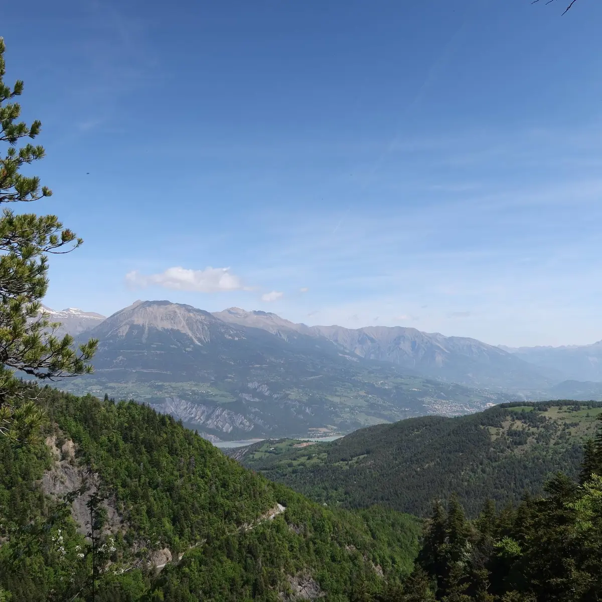 Vallée de la Durance depuis le belvédère du Colombier