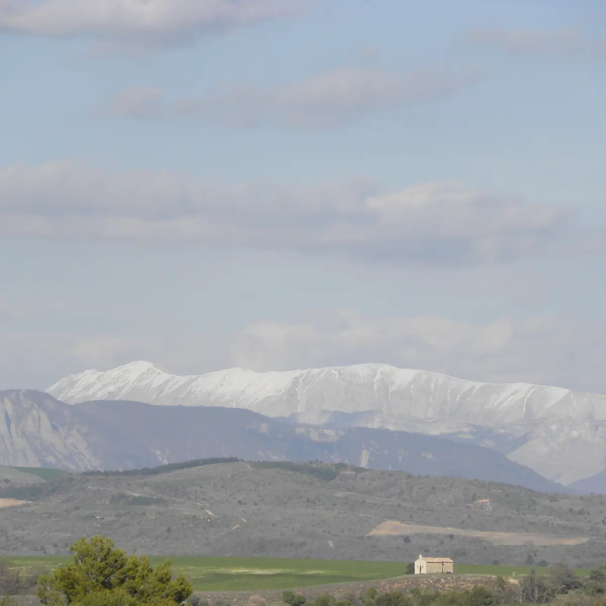 Vue de la chapelle de Puimichel