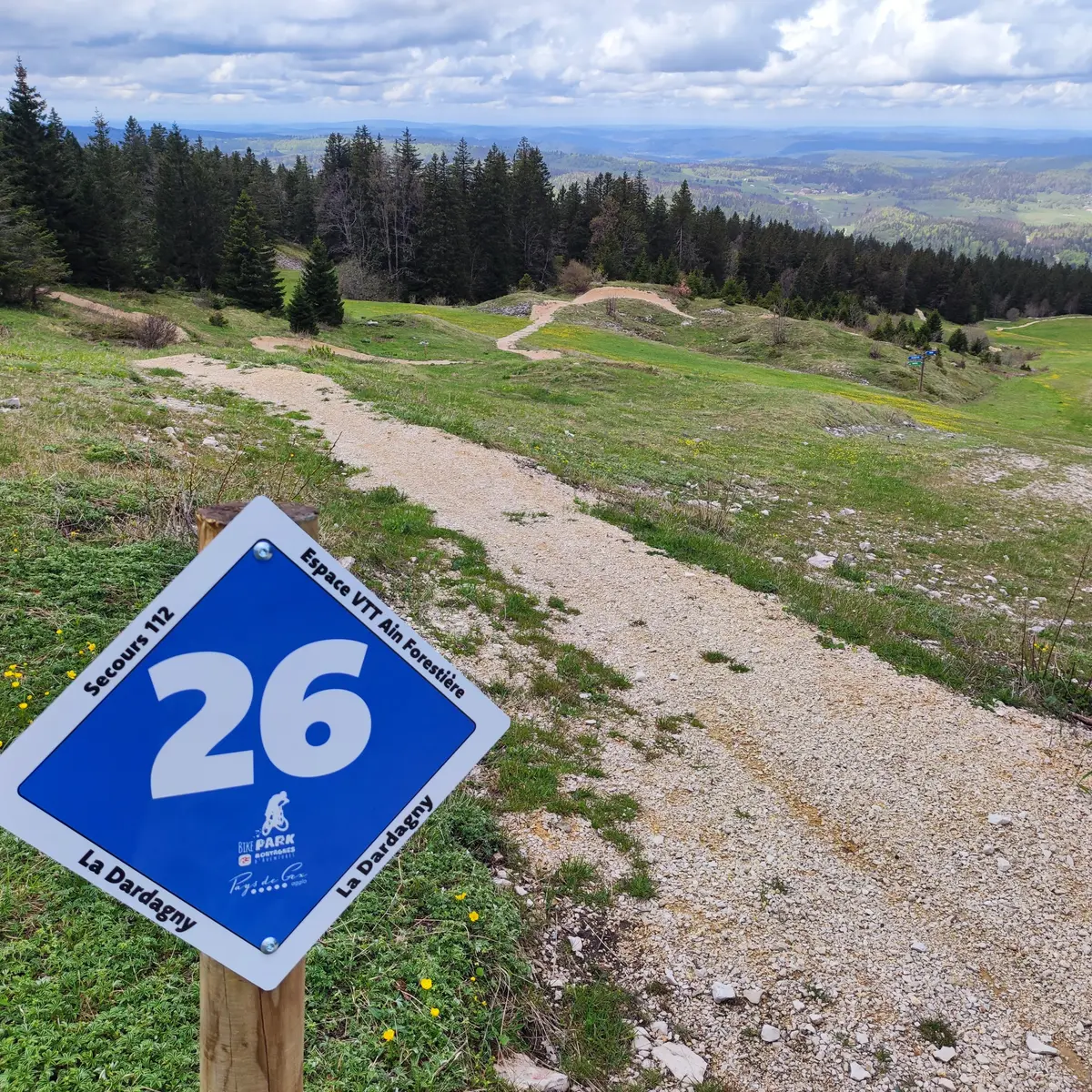Mountain bike signs