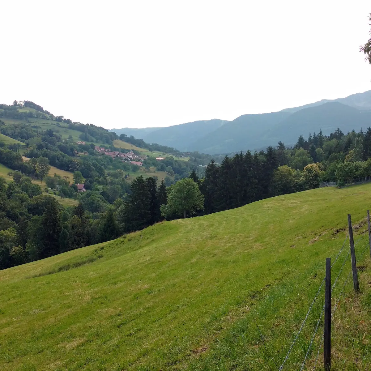 Vue sur la route de la Rouare