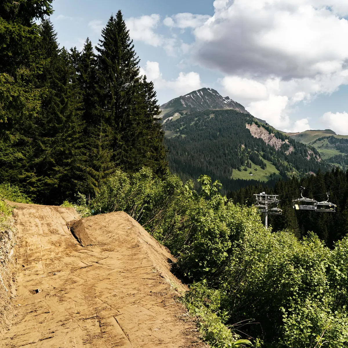 Piste VTT La Fluid du Bike Park de Châtel
