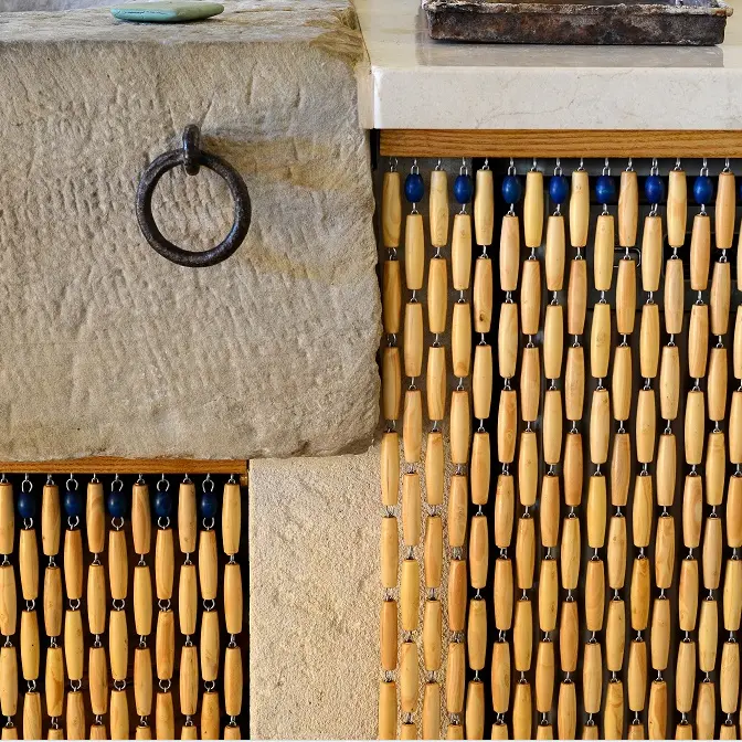 Rideaux en Perles de Buis