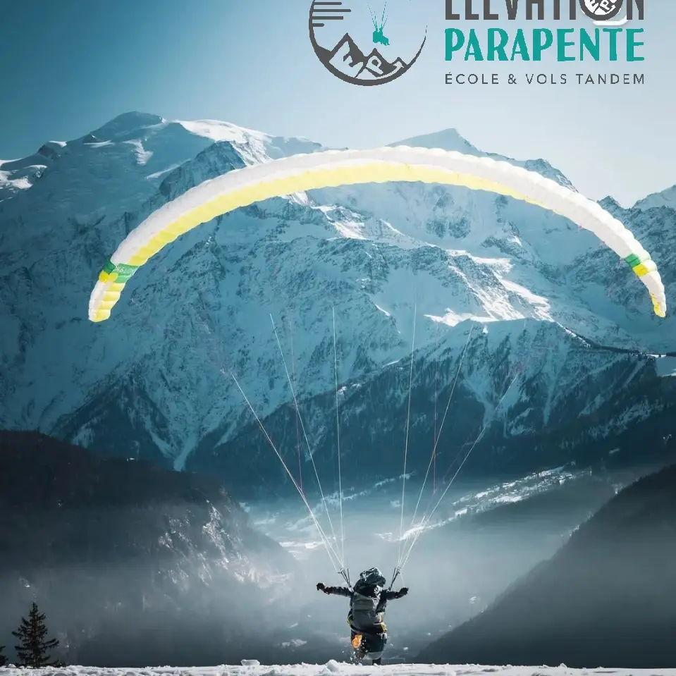vol en parapente mont blanc hiver