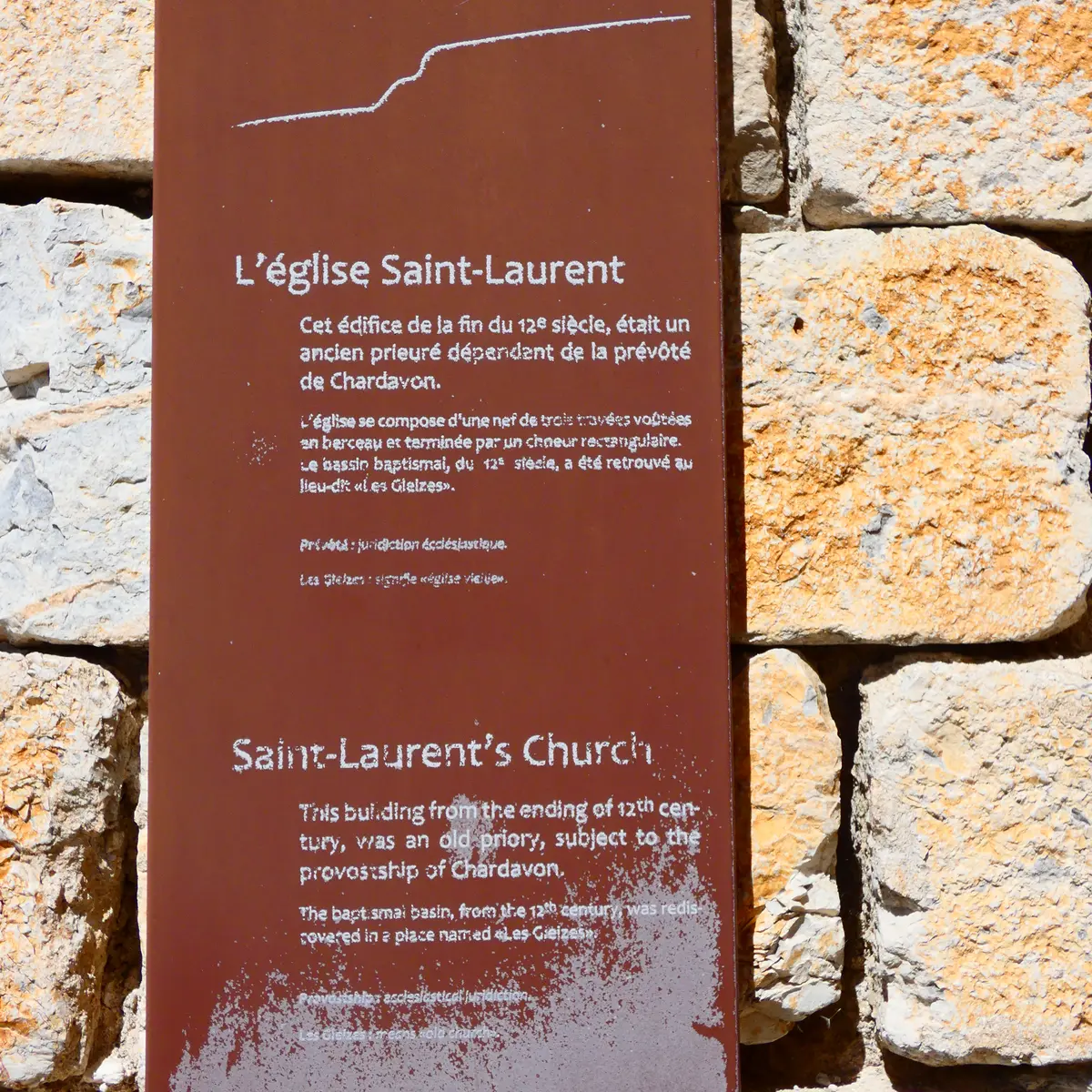 L'église Saint-Laurent - panneau