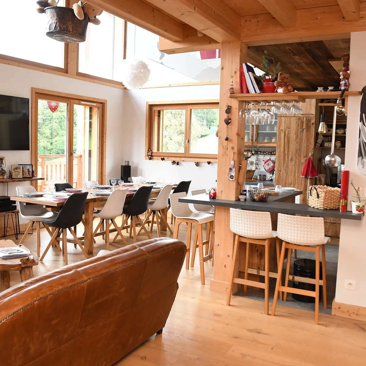 Salle à manger chalet L'Isérable