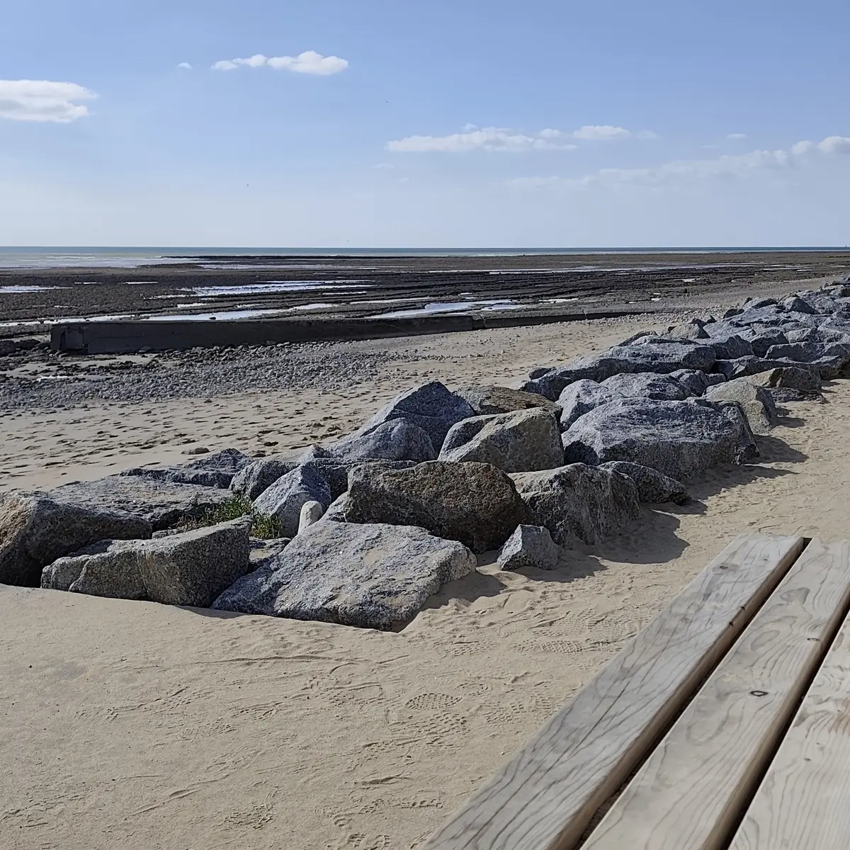 Plage de Montamer à marée basse 2