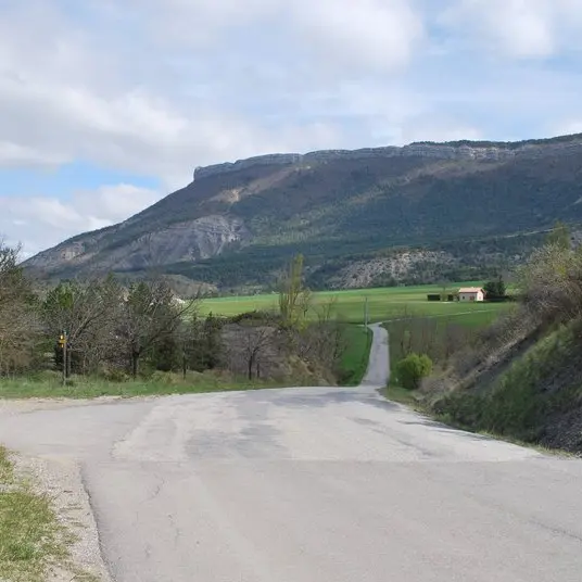 Vue du Col la Croix en direction de lieu-dit Le Sarret