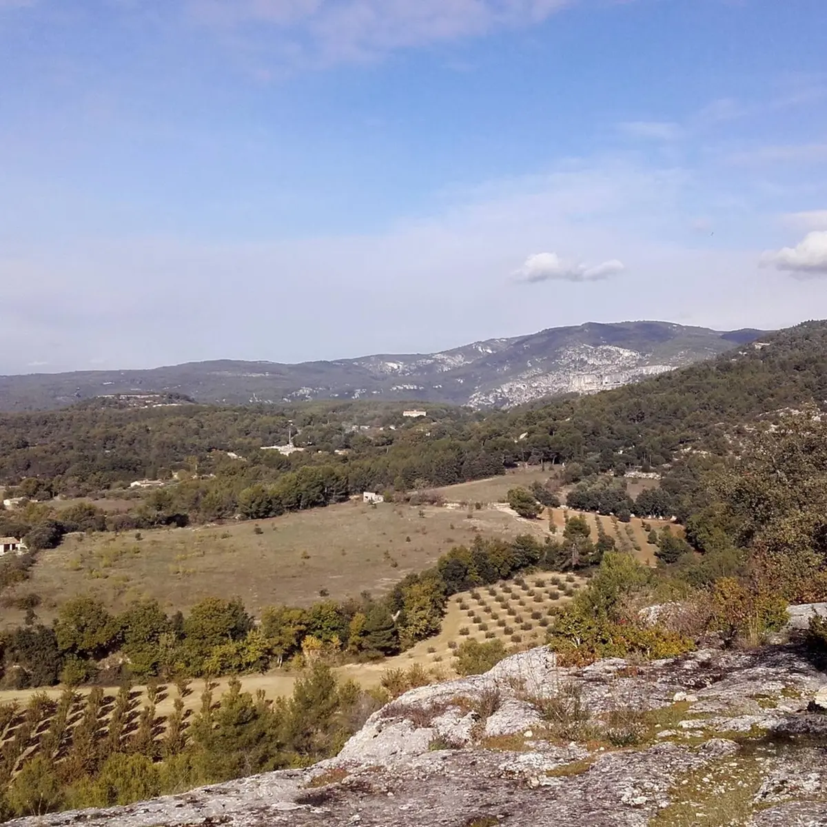 Vue depuis le sentier découverte de Lagnes