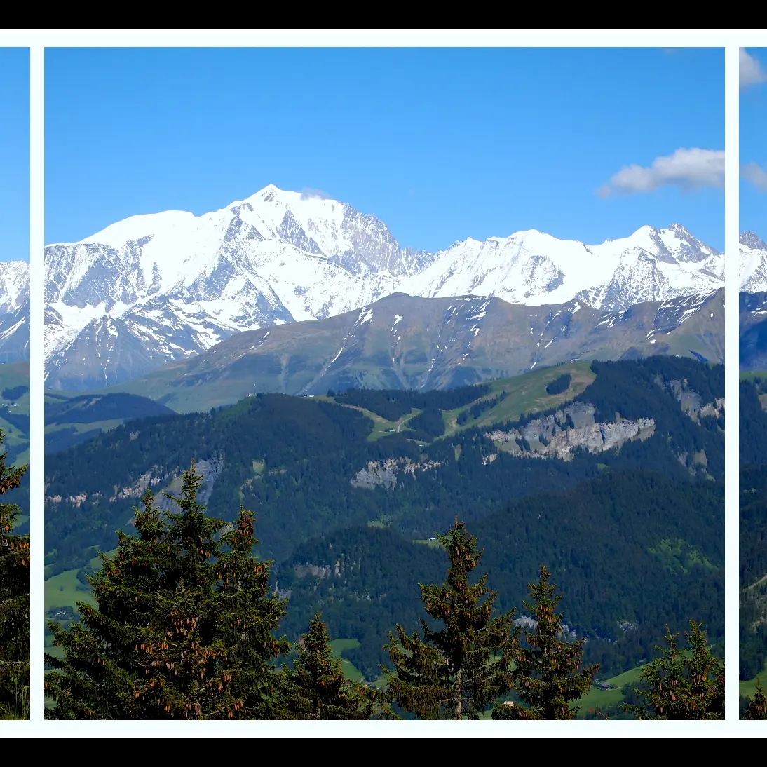 Vue depuis le gâteau